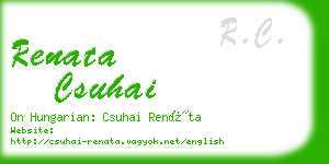 renata csuhai business card